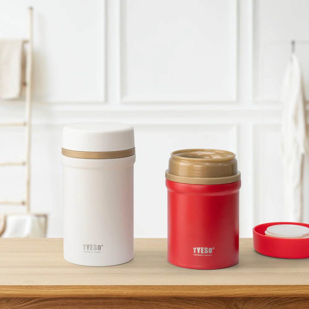 TYESO Portable Food Jar 600ml - Botol TYESO Thermos Travel Mug Cup Stainless Steel - Tumblr TYESO Tr