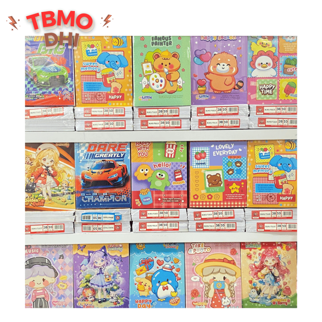 

TBMO PACK BUKU TULIS DG 38 ISI 10PCS / BUKU TULIS MURAH / BUKU TULIS 38 LEMBAR
