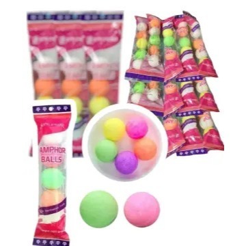 Kamper Kamar mandi Kamper bola Warna Warni Kapur Barus Kamper Pengharum Ruangan Kamper Lemari Baju