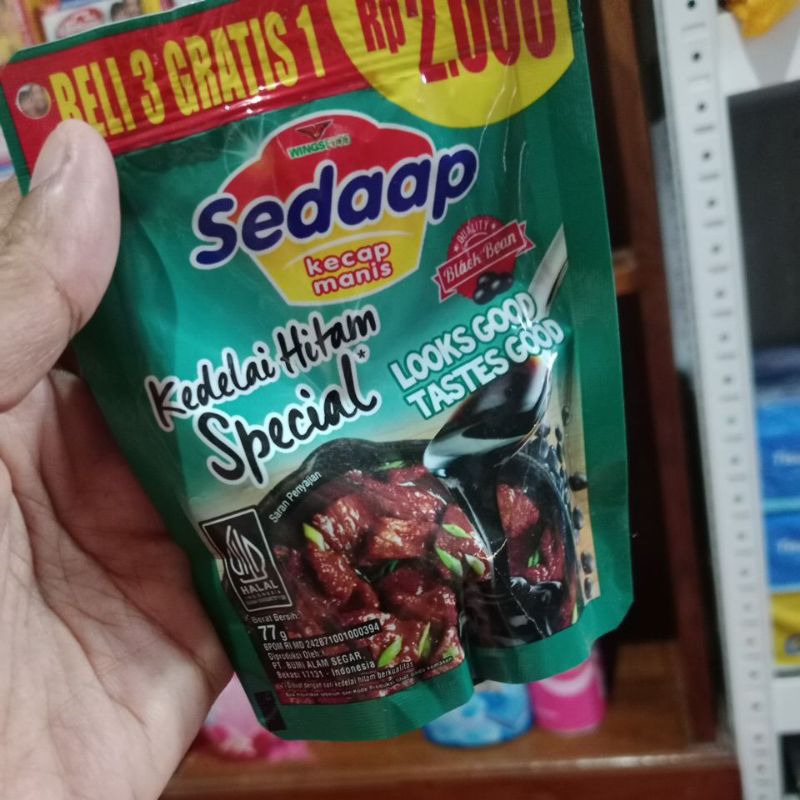 

sedaap kecap manis kedelai hitam special 77gr