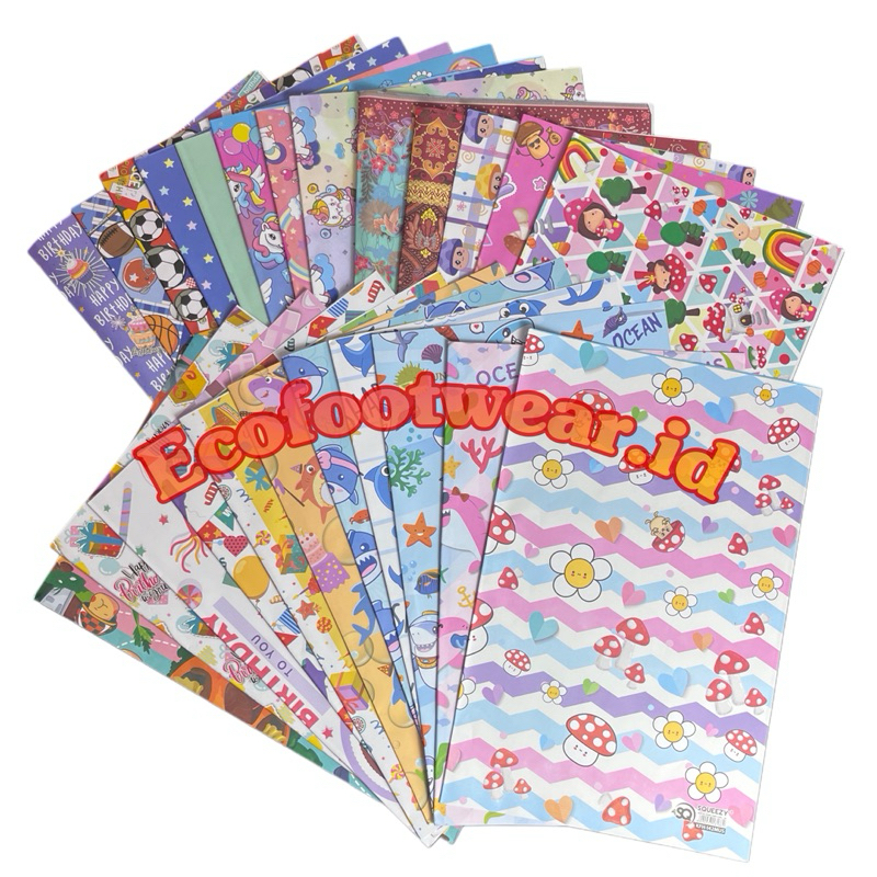 

Kertas Kado aneka motif karakter lucu anak kertas pembungkus kado ulang tahun ecofootwear.id