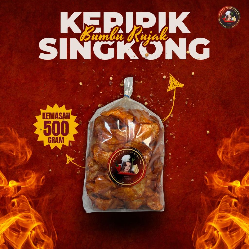 

KERIPIK SINGKONG BUMBU RUJAK SULTAN BANDUNG - 500GR