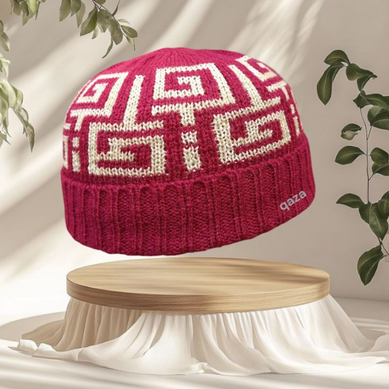 Peci Kupluk Short Beani Hat Motif Mewah, Kupluk Distro Premium