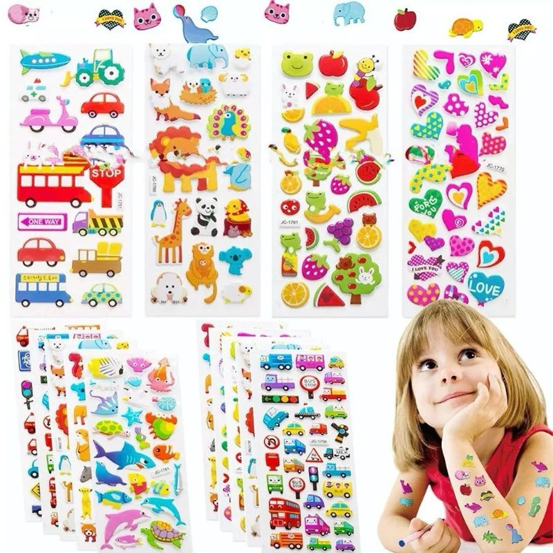 Stiker Karakter - Mainan Stiker Anak - Stiker Tempel