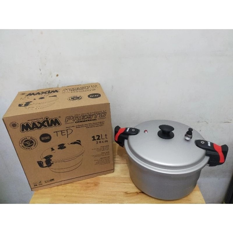 PRESTO MAXIM 12 LITER 30CM presto serbaguna panci presto maxim presto besar presto alumunium