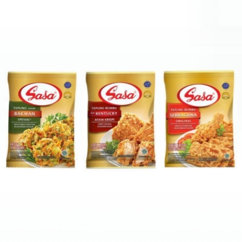 

SASA TEPUNG BUMBU INSTAN RENTENG isi 10 SACHET BAKWAN SPESIAL 32gr KENTUCKY AYAM KRISPI 35gr SERBAGUNA 32gr
