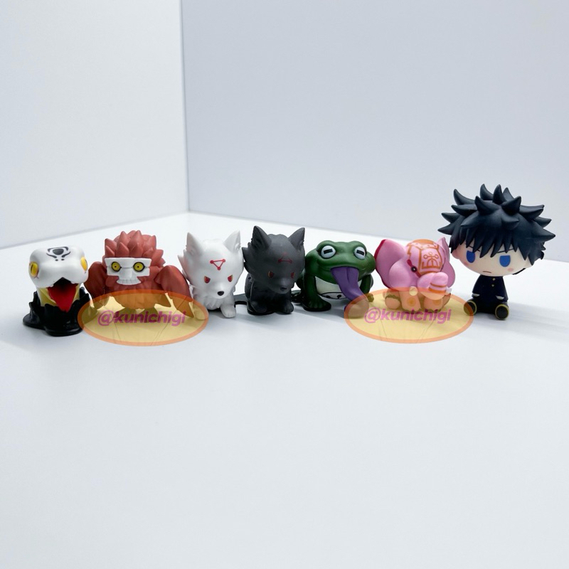 figure jujutsu kaisen jjk megumi fushiguro ‘s shikigami full set + chokonokko megumi