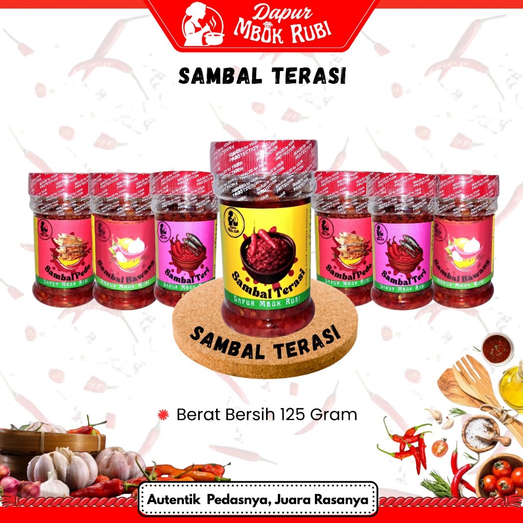 

Sambal Terasi Dapur Mbok Rubi kemasan 125 gram
