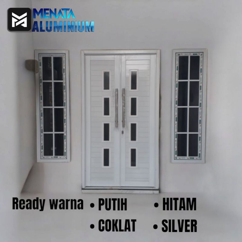 Pintu utama aluminium murah / Satu set pintu dan jendela aluminium
