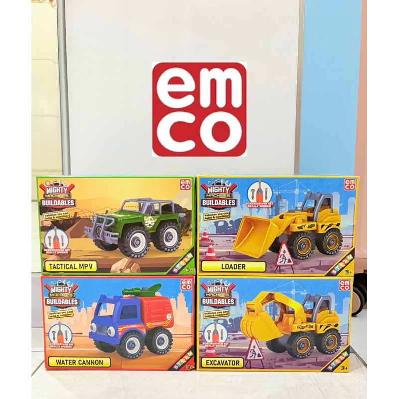 Mainan Anak Kendaraan Emco Mighty Machines Buildables