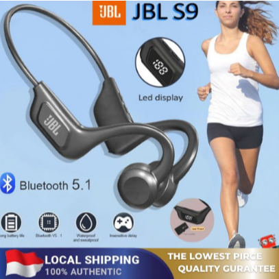 Promo JBL U9 Nirkabel Bone Conduction Earphone BT5.2 Low Latency Earphone Konduksi Tulang Asli