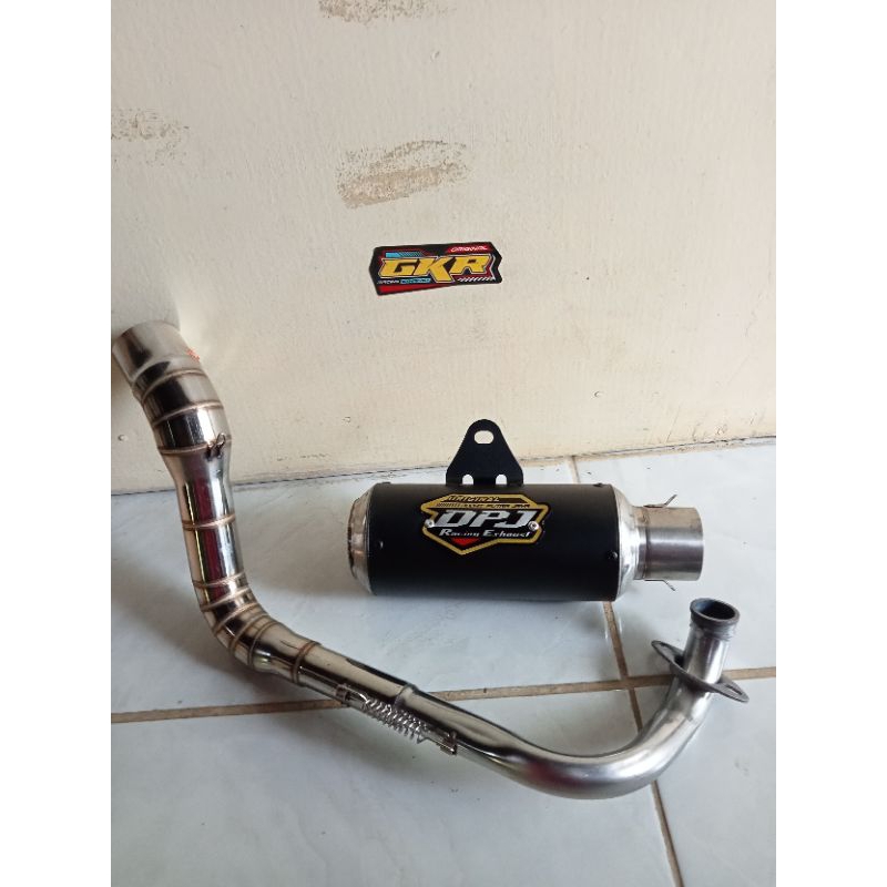 Knalpot Dpj gp1 black hitam beat street beat deluxe beat fi esp beat karbu Scoopy Genio spacy vario 