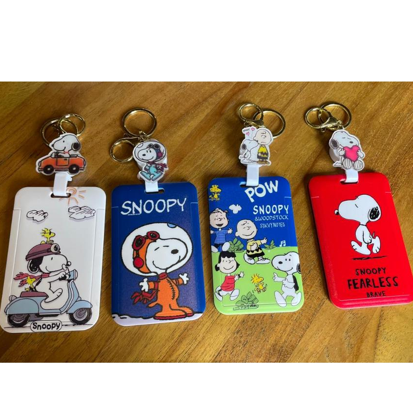

Snoopy Totoro Name Card | Cat Capybara Card Holder Access Card ID Buss Subway MRT Trans -J Badge Card Holder Name Tag