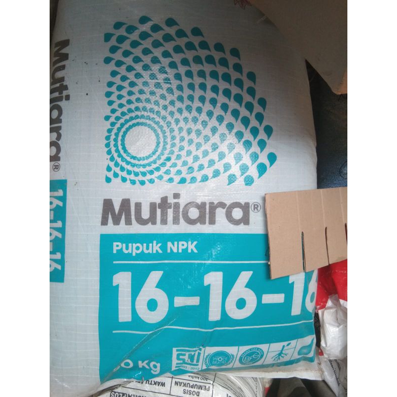 Pupuk NPK mutiara 16 16 16  kemasan 50kg original pabrik