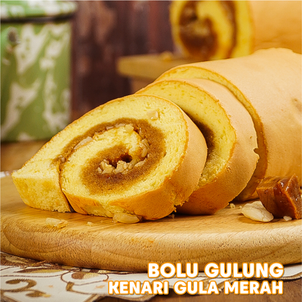 

The Bolu Rampah Bolu Gulung Kenari Gula Merah - Oleh oleh khas Makassar