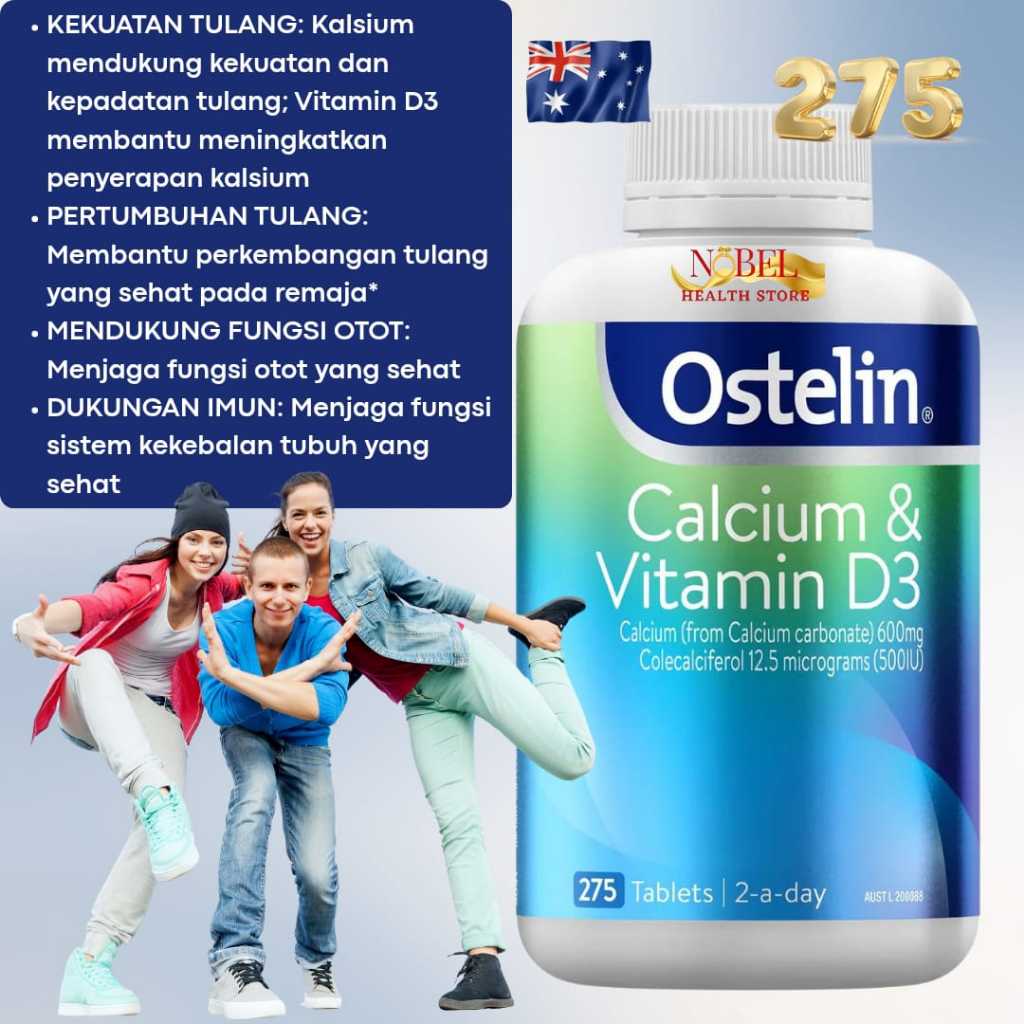 Ostelin Calcium & Vitamin D3 275 Tablets