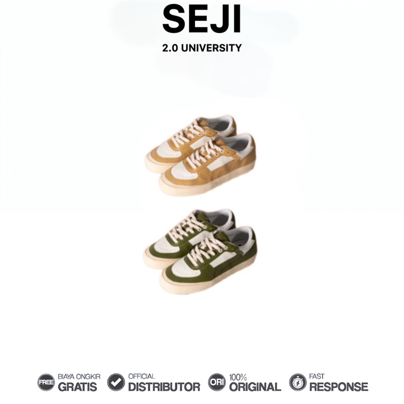 Seji - Sepatu 2.0 University Sneakers Casual Unisex Wanita Pria Original 100%