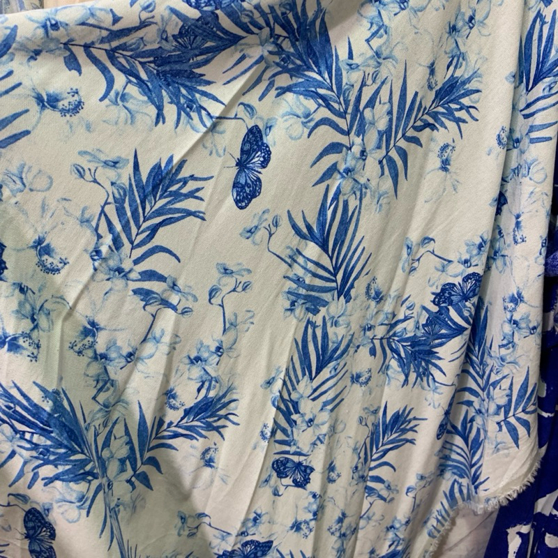 Kain cotton linen - Bahan Kain katun linen premium - Kain linen motif  - Kain katun motif - Kain kat