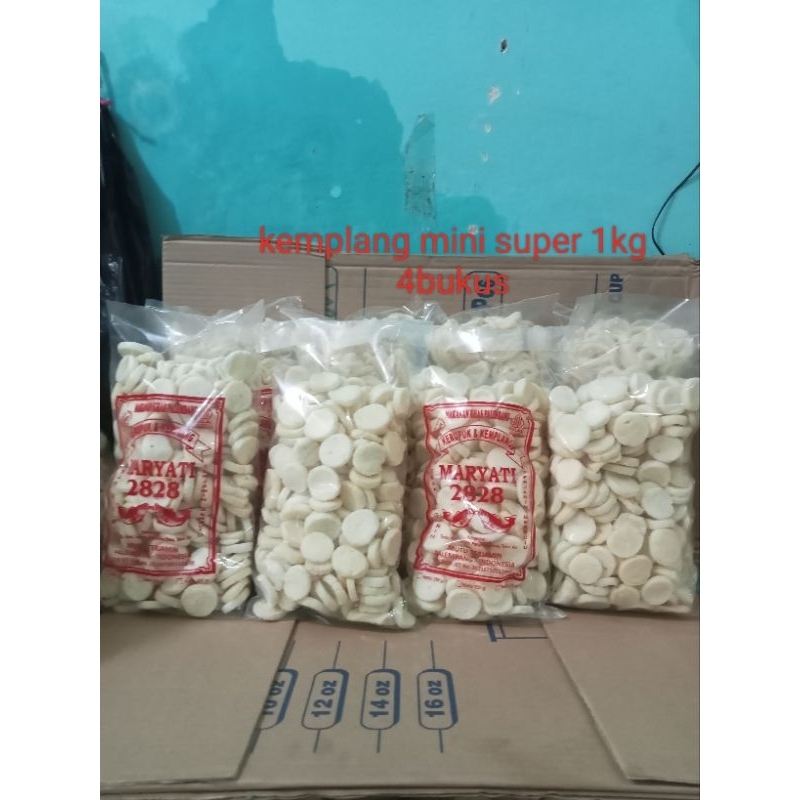 

kemplang mini super 4 bungkus 1kg asli palembang