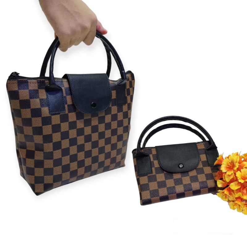 Tas LC Tote Bag - Tas Kosmetik - Tas Make Up - Tas Serbaguna Mini - Tas Souvenir Hajatan Pouch Kosme