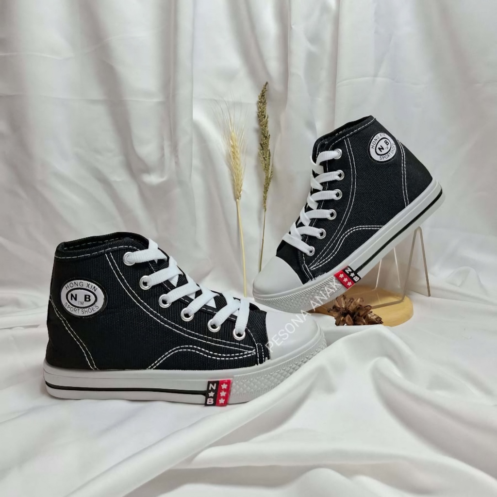 Sepatu Sekolah  Anak Laki laki dan Perempuan, Sepatu Sekolah NB Bots