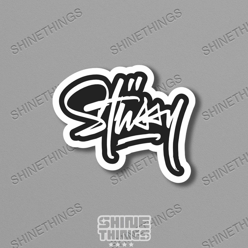 

[Stiker Satuan] stiker aesthetic STUSSY || sticker aesthetic brand hypebeast STUSSY