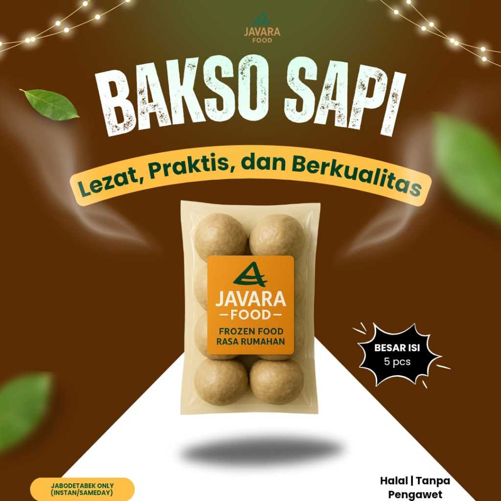 

Bakso Besar Isi 5 pcs Bakso Sapi Besar Javara Food – Padat Daging