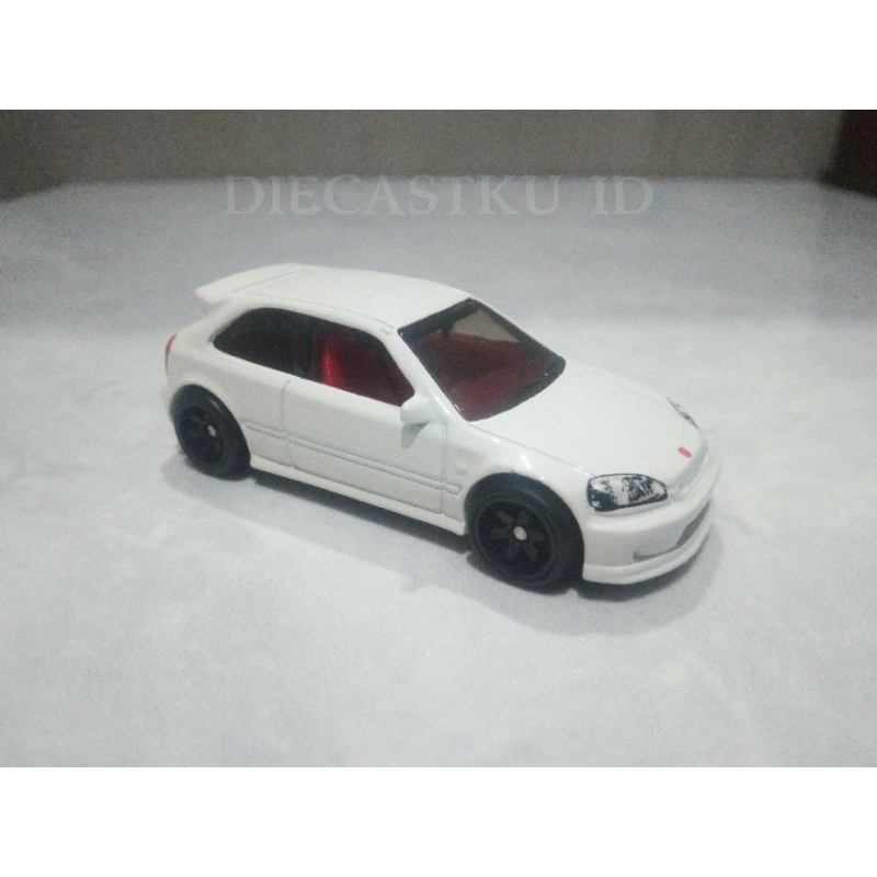 Hot Wheels Honda Civic Type R (EK9) Putih Loose Ban Karet