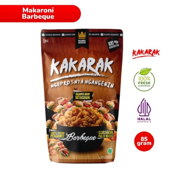 

KAKARAK - Makaroni Fusilli Rasa Barbeque 85gr