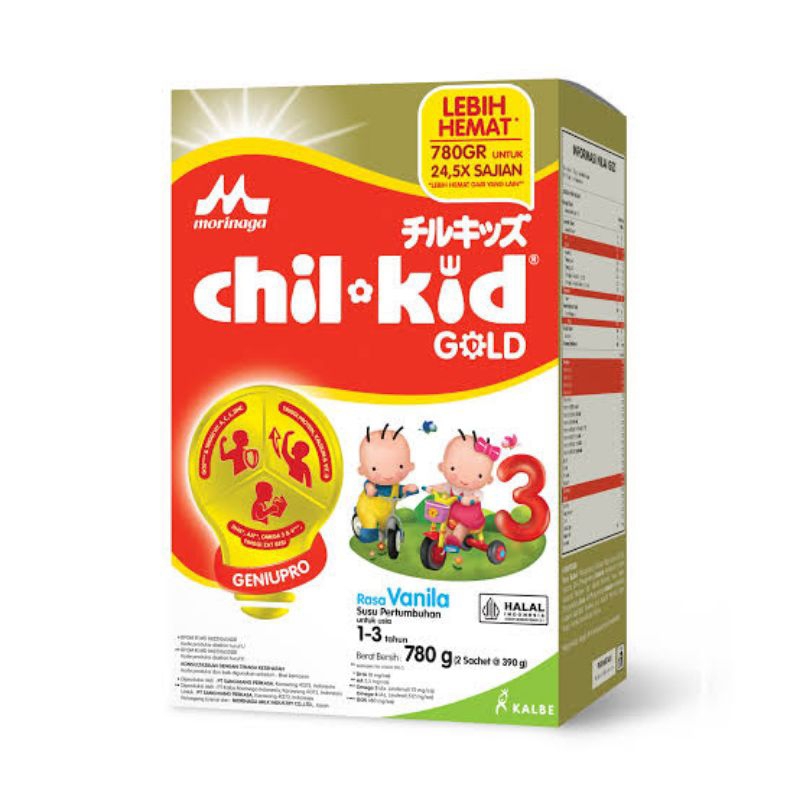 

Morinaga Chil Kid Gold Tahap 3 780gr Rasa Vanila