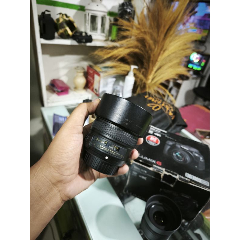lensa fix Nikon  50mm afs tajam