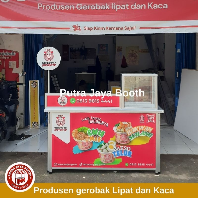 Booth Portable + Etalase Kotak + Bergambar