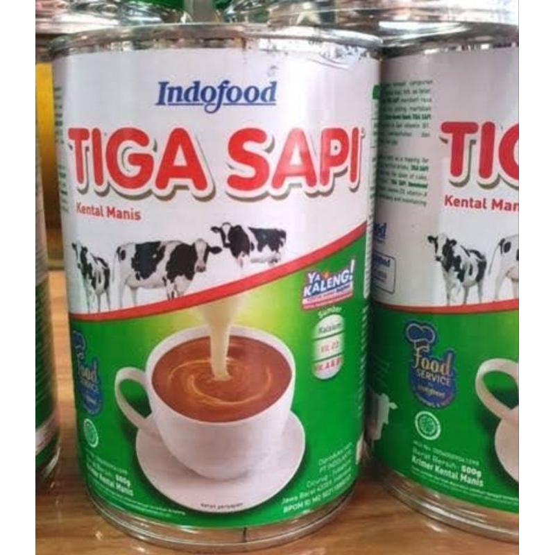 

Susu Kental Manis Tiga Sapi Kaleng 490gr