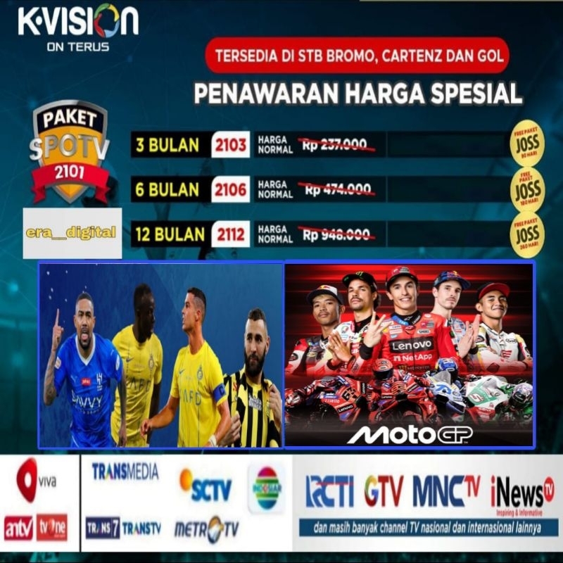 Paket Spotv Paket MotoGP k vision | paket k vision
