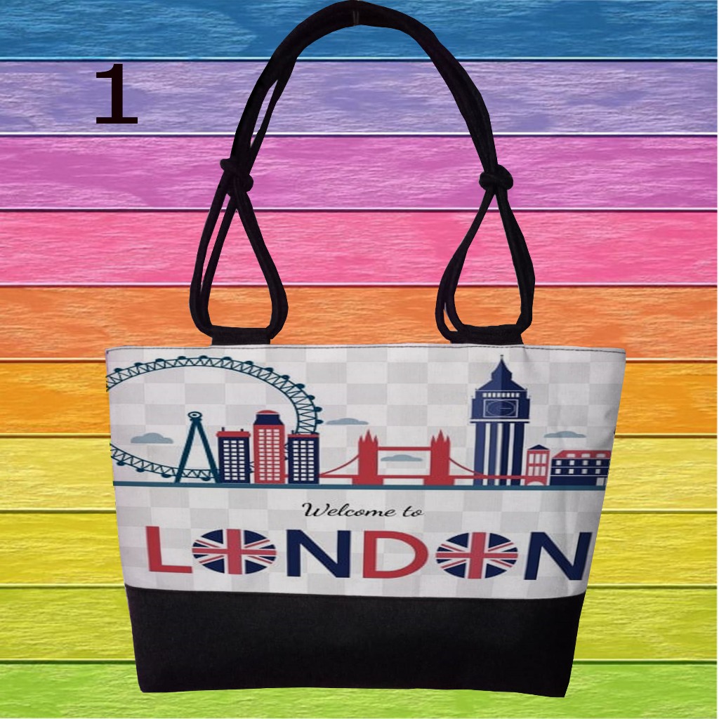 totebag,tas,oleh,motip,london,ingris