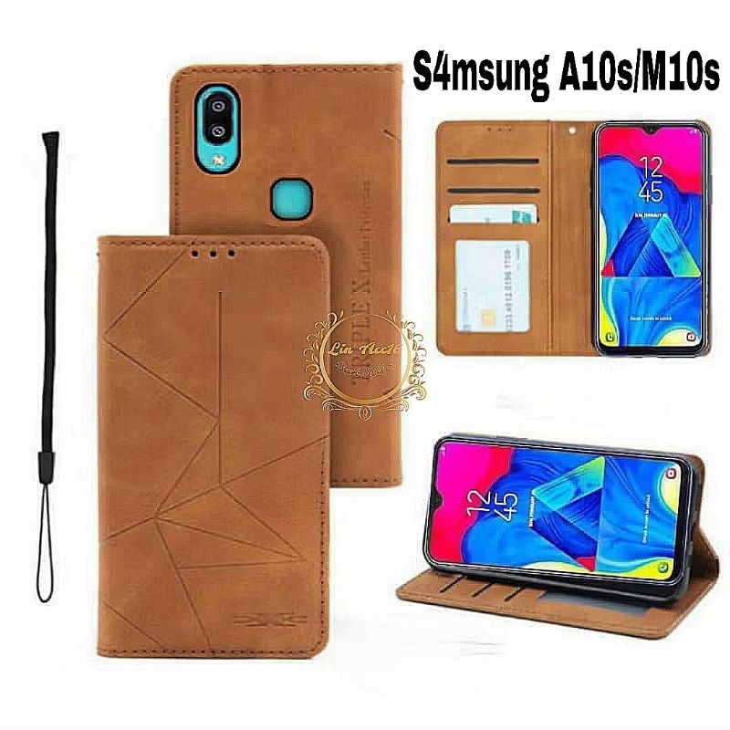 Casing Samsung A10s M10s Case Flip Magnet Cover Penutup Smartphone