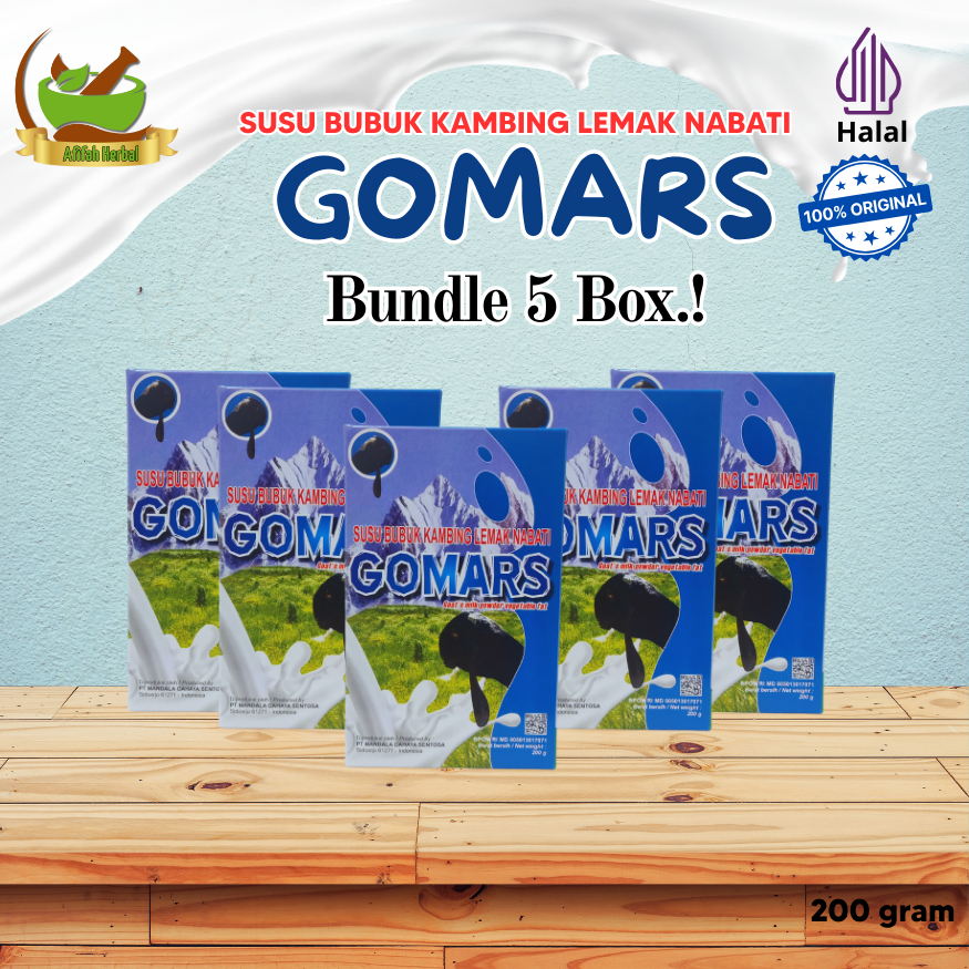 

Gomars Paket Hemat Susu Kambing 5 Box | Gomars Bundle 5 Box Lebih Hemat