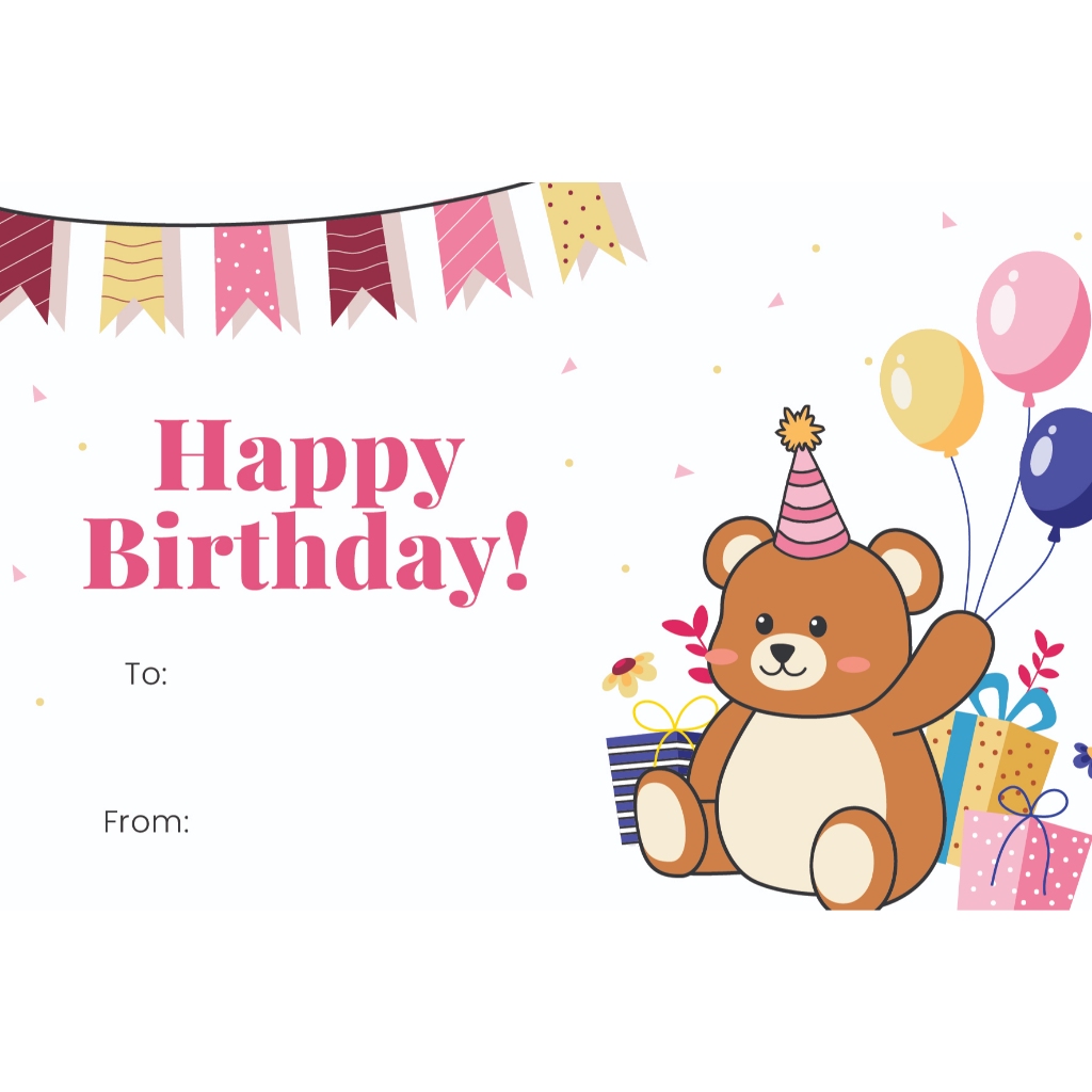 

TOSYEN Kartu Ucapan Ulang Tahun - Kertas Kado Untuk Kado Ulag Tahun - Ukuran M