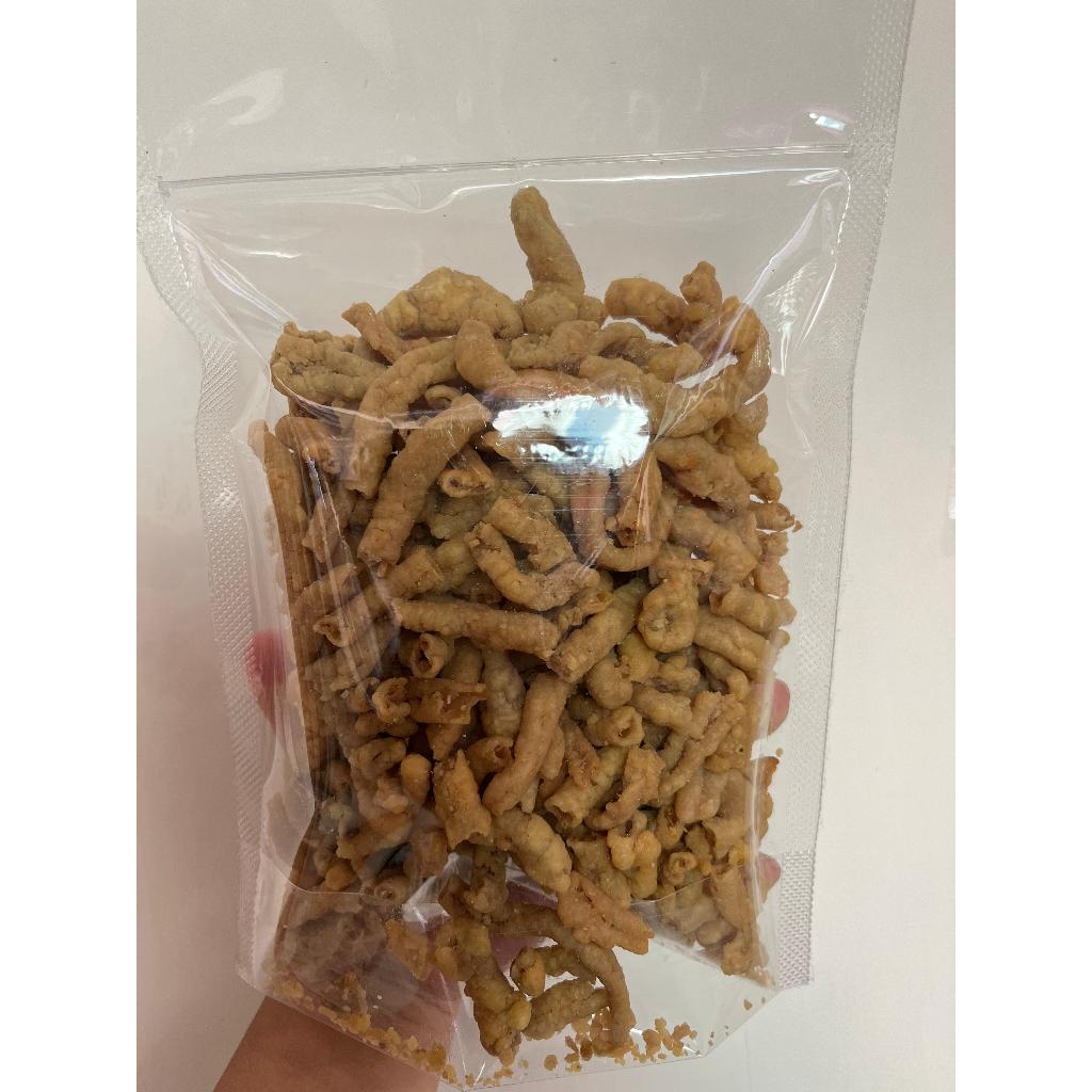 

Usus Ayam Krispy 250gr Original asin gurih daun jeruk Keripik Usus Crispy Garing Renyah Dijamin Enak