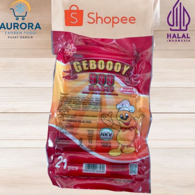

Sosis geboy GEBOOOY 999 Basis ( Sosis ayam ) 21pcs