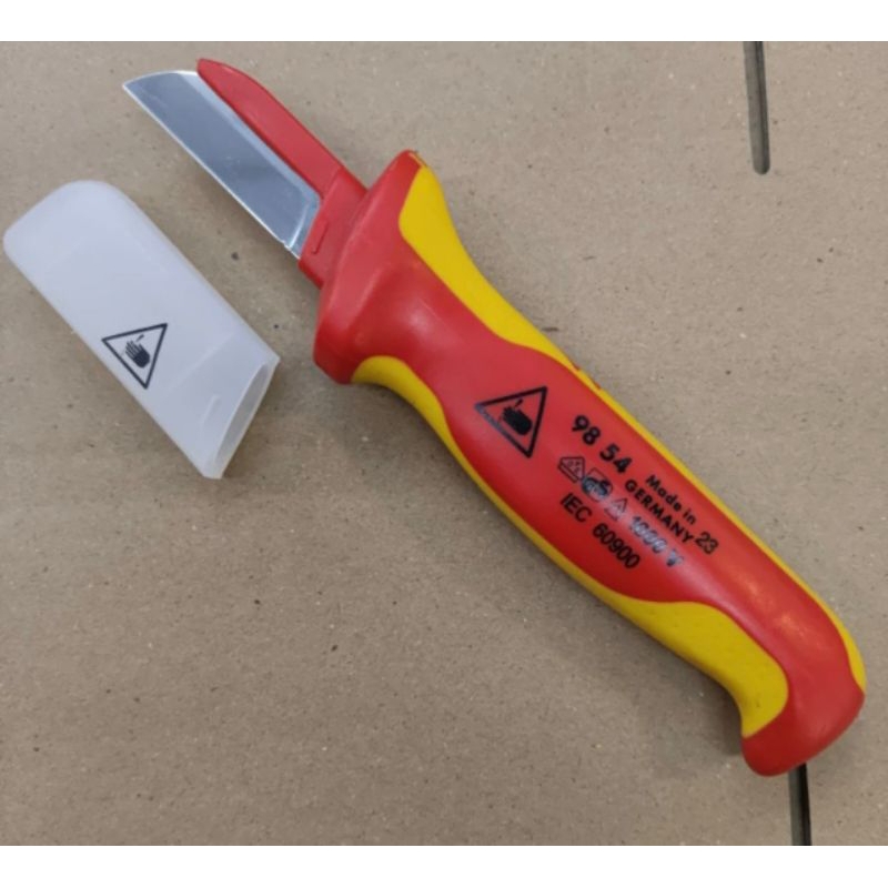 

Knipex Pisau Kupas Kabel Listrik VDE Cutter 98 54 Cable Knife