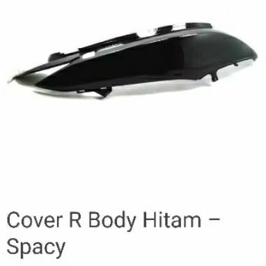 Cover Body Halus Honda Spacy Karbu FI SET (Kanan + Kiri) Original AHM Warna Hitam Black