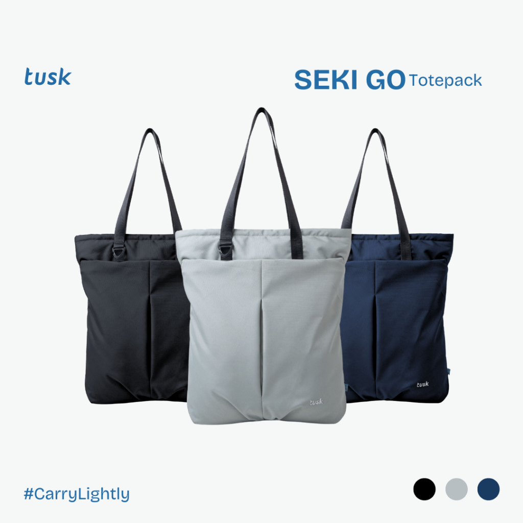 Tusk Totepack Seki  GO Totebag Pria Wanita Backpack