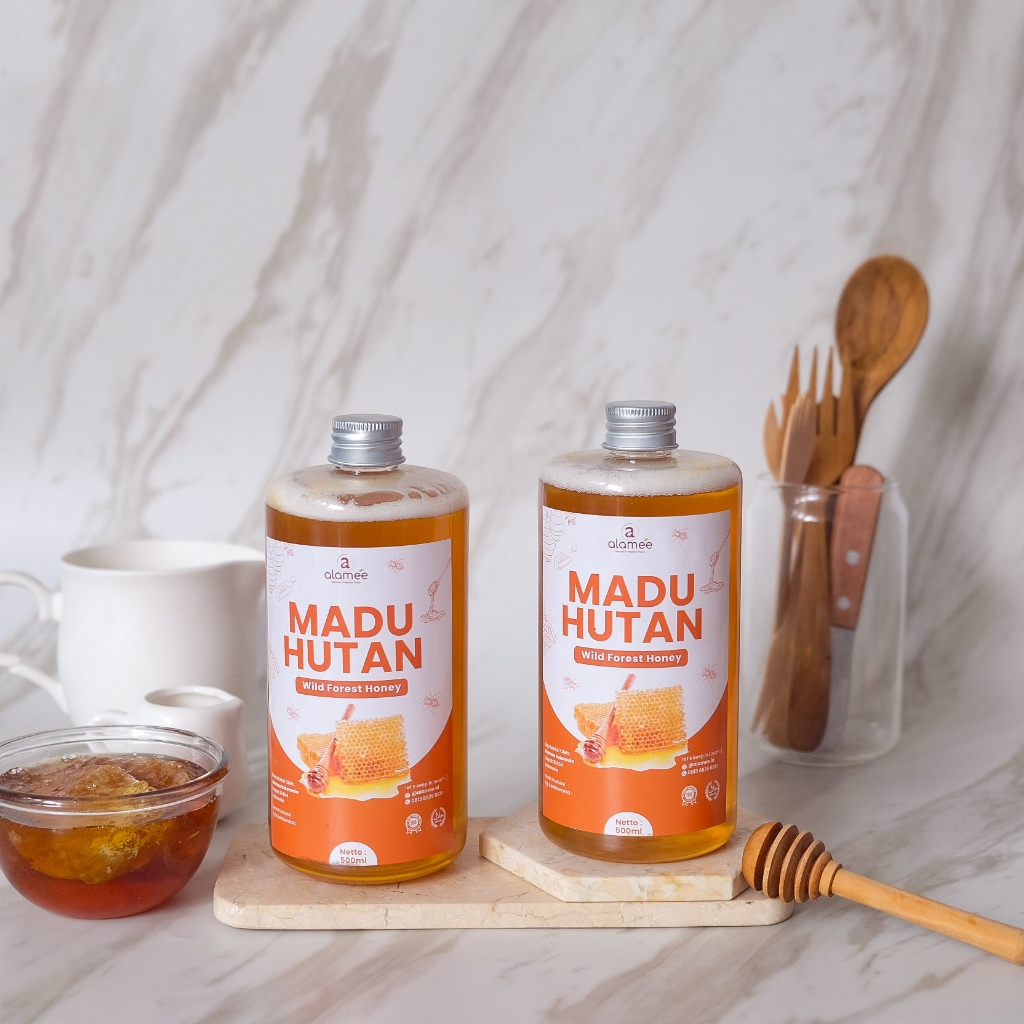 

Madu Asli 100% Tanpa Campuran 500ml Raw Honey Murni Hutan Liar Alami Natural Manis Forest lihat kebunku