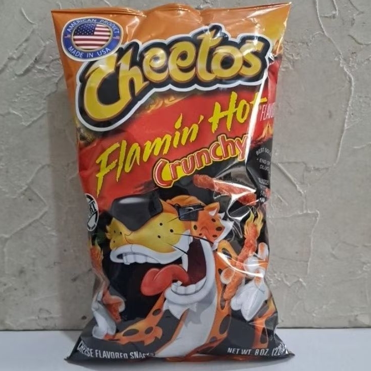 

CHEETOS FLAMIN HOT CRUNCHY CHEESE FLAVOURED SNACKS