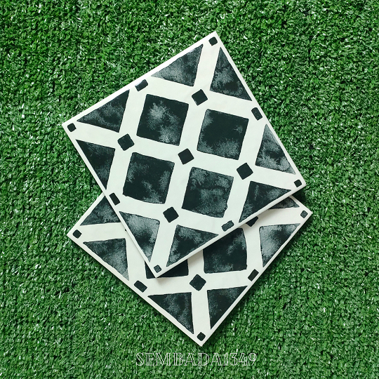 Keramik Dinding Kamar Mandi Merk Kuda Laut Mass Type 60P071 Hijau Glossy