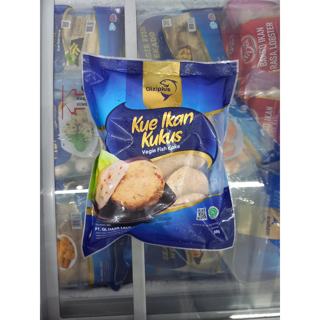 

Frozenfood GIZIPLUS Kue Ikan Kukus/Vegie Fish Cake 500gr
