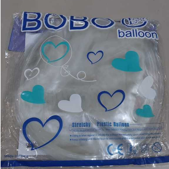 Balon bobo 18 20 24 inch balon pvc per pak isi 50 lembar / bobo biru