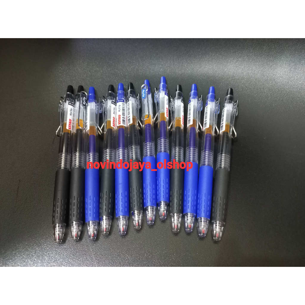

1PAK (12PCS) PULPEN KENKO GEL PEN MY CLIP 0,5MM TERMURAH