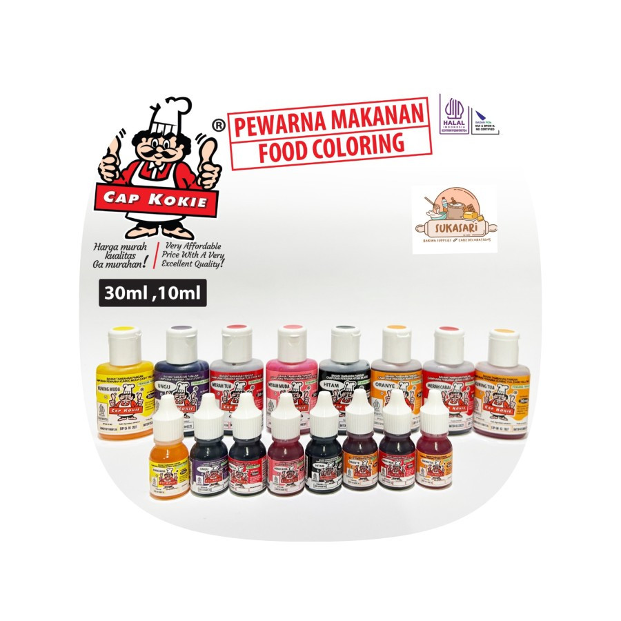 

Pewarna makanan KOKIE 10 ML food coloring ekonomis colouring